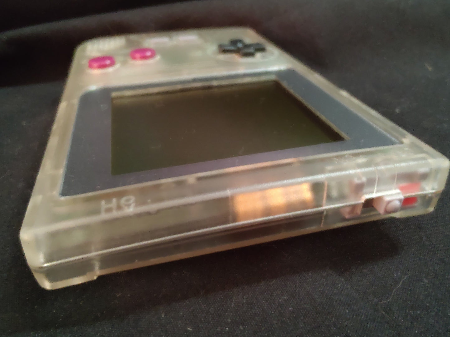 Gameboy Pocket FAMITSU Skeleton MGB-001 Console Manual, box set, Working, Japan