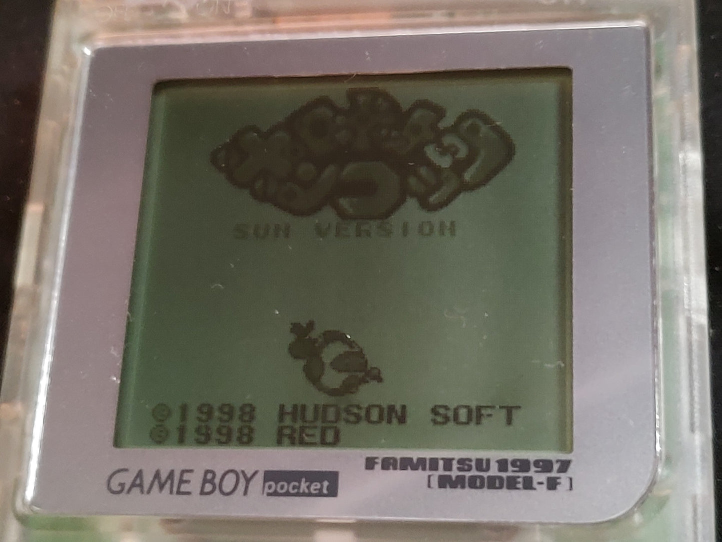 Gameboy Pocket FAMITSU Skeleton MGB-001 Console Manual, box set, Working, Japan
