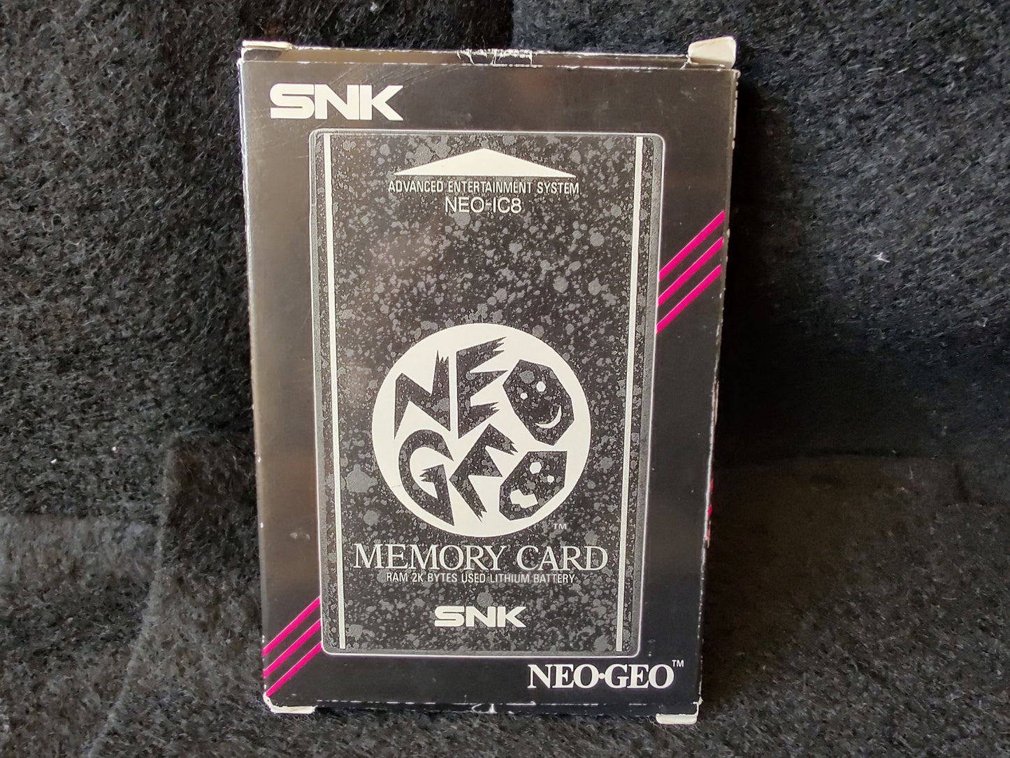 Not-tested, SNK NEOGEO Memory Card NEO GEO AES w/Manual, Box set-g1012-