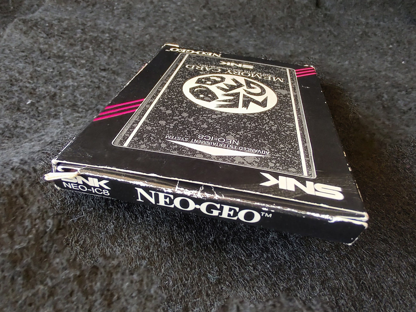 Not-tested, SNK NEOGEO Memory Card NEO GEO AES w/Manual, Box set-g1012-