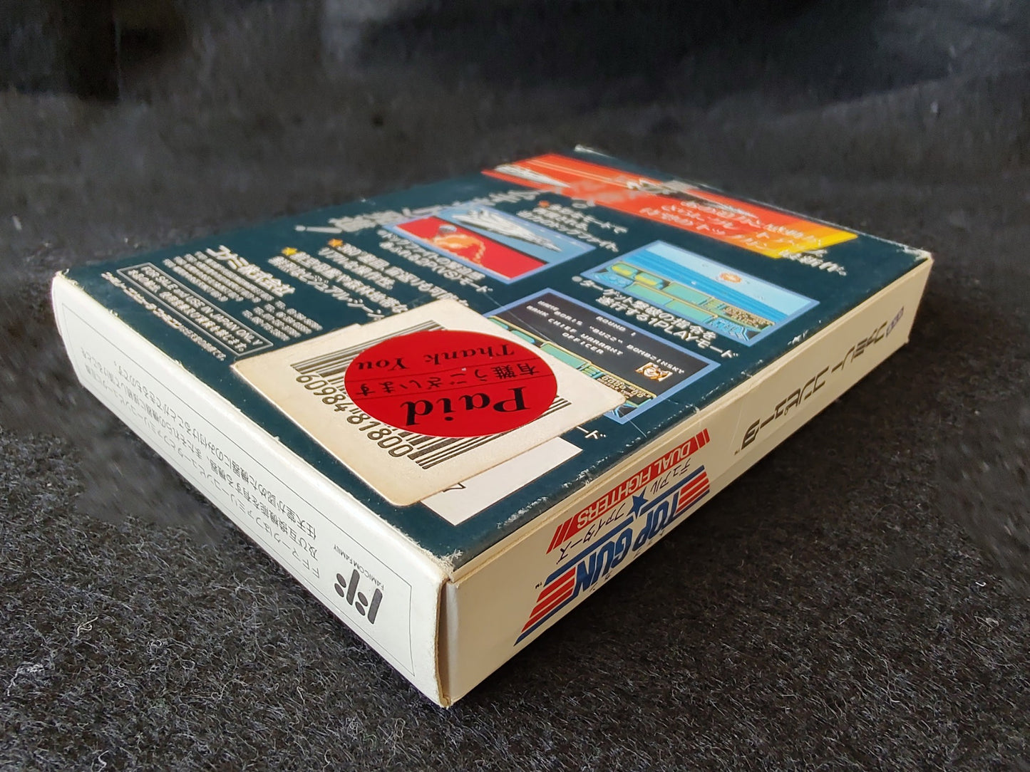 Top Gun Dual Fighters Nintendo Famicom NES Cart,Manual,Boxed set, working-g1012-