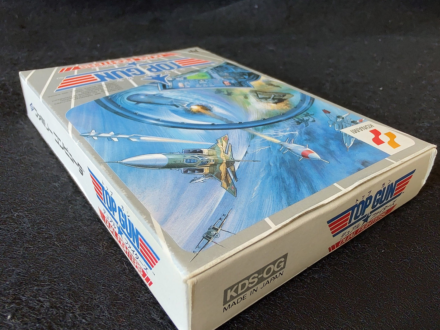 Top Gun Dual Fighters Nintendo Famicom NES Cart,Manual,Boxed set, working-g1012-
