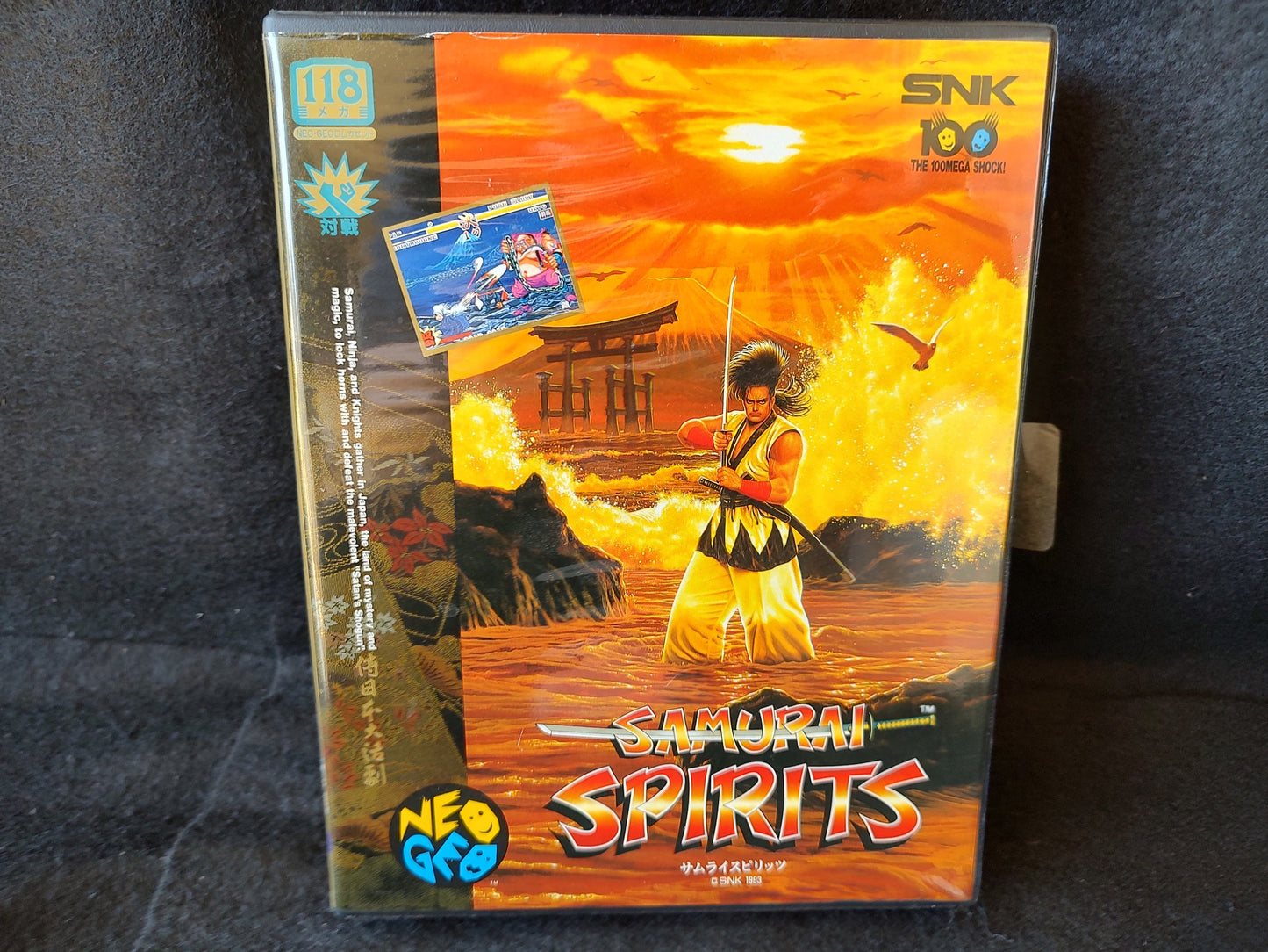 Samurai Spirits (Samurai Shodown) SNK NEOGEO AES with Box, Working-g1012-1