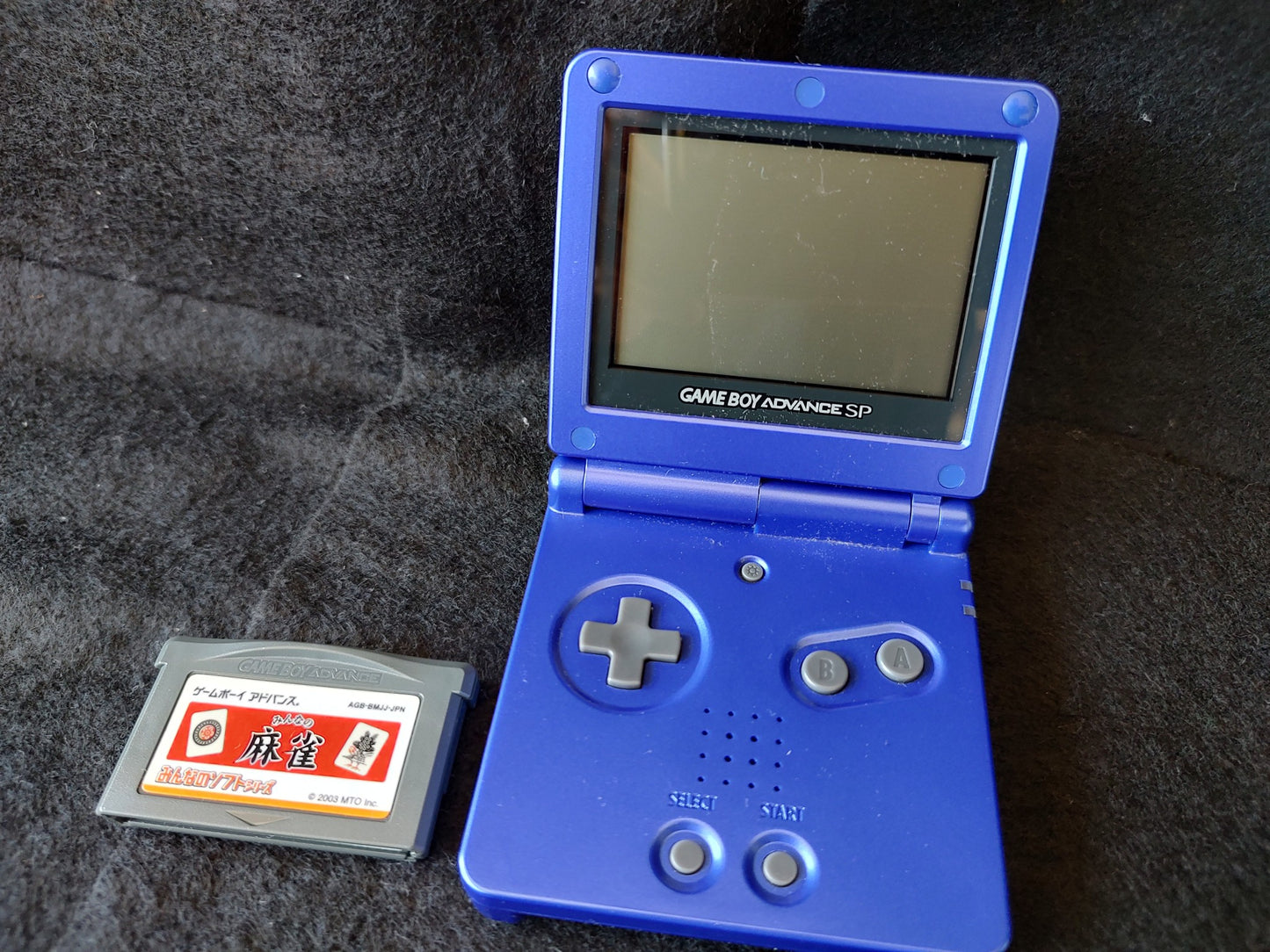 Nintendo GAMEBOY ADVANCE SP Blue Console and Game set-g1012-