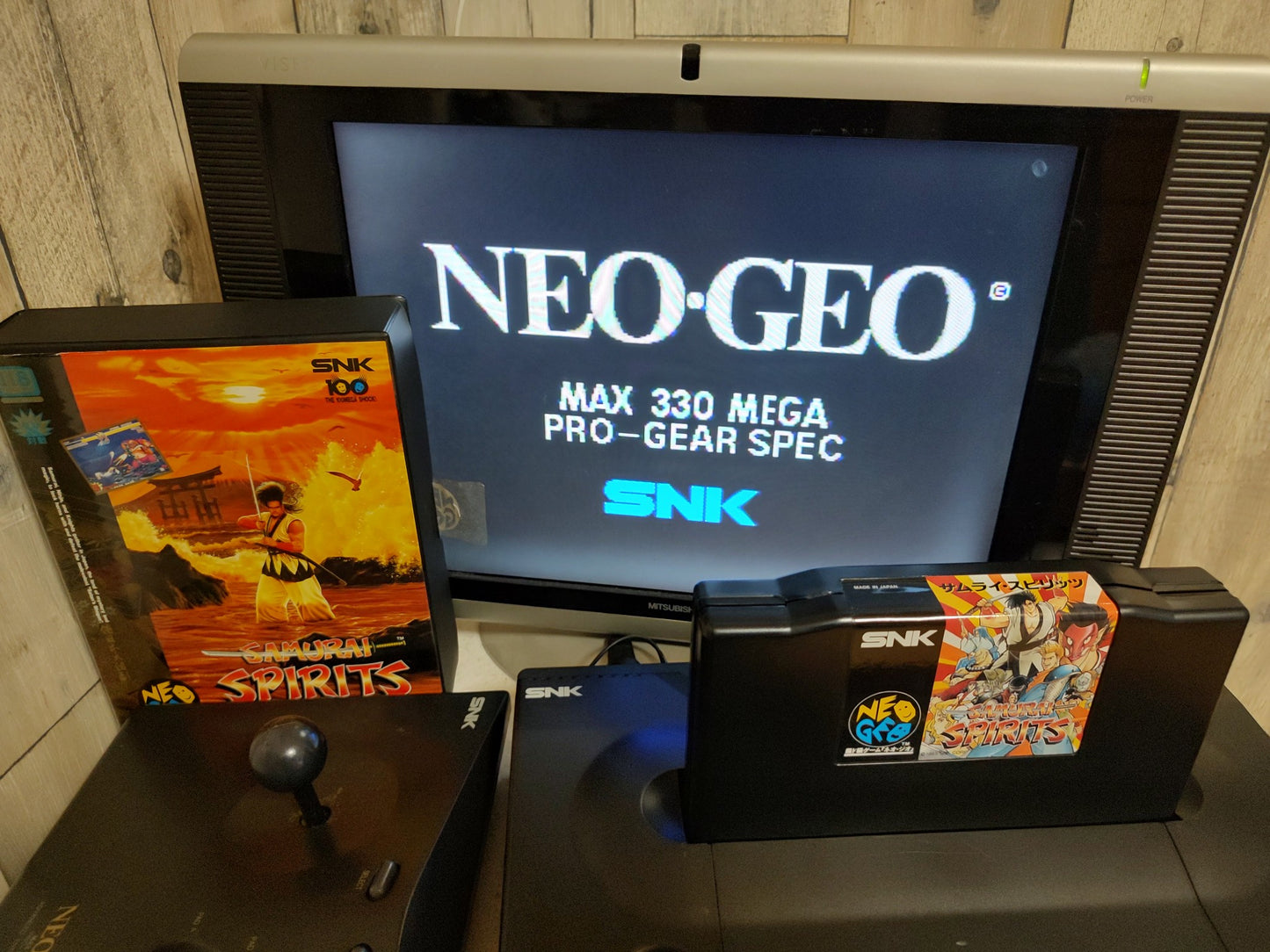 Samurai Spirits (Samurai Shodown) SNK NEOGEO AES with Box, Working-g1012-1