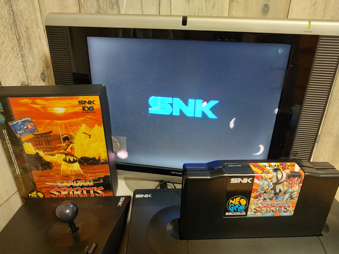 Samurai Spirits (Samurai Shodown) SNK NEOGEO AES with Box, Working-g1012-1