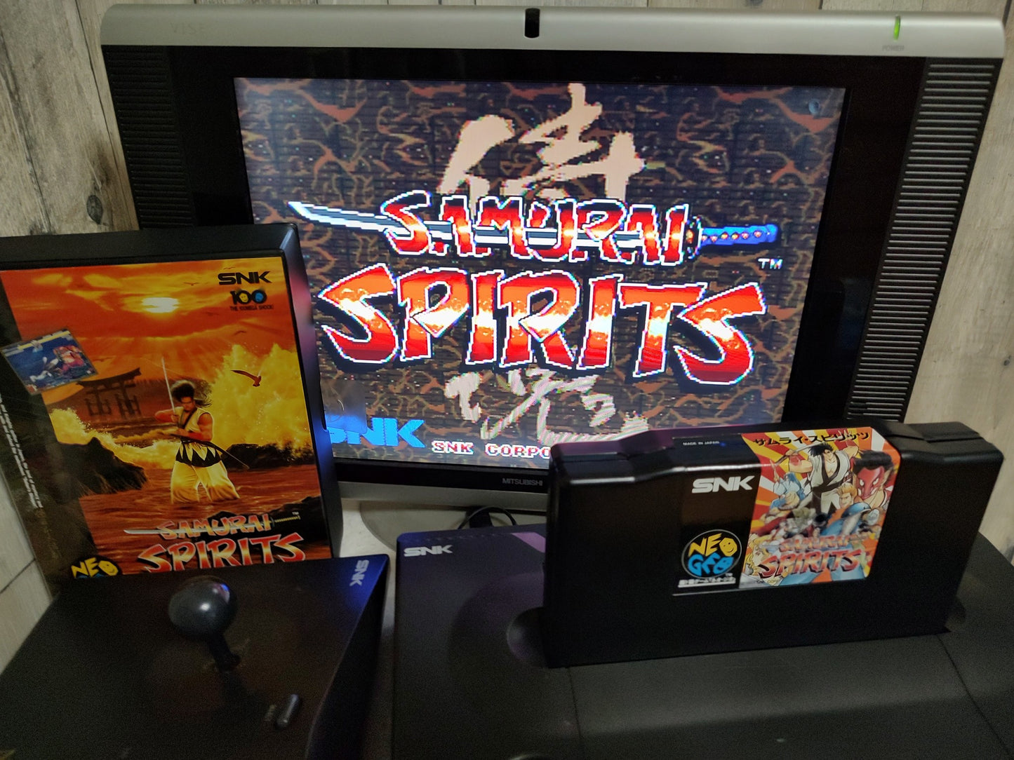 Samurai Spirits (Samurai Shodown) SNK NEOGEO AES with Box, Working-g1012-1