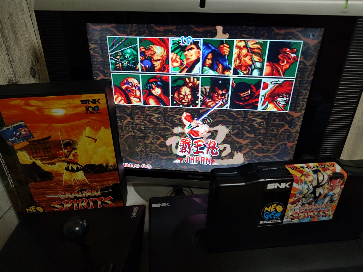 Samurai Spirits (Samurai Shodown) SNK NEOGEO AES with Box, Working-g1012-1