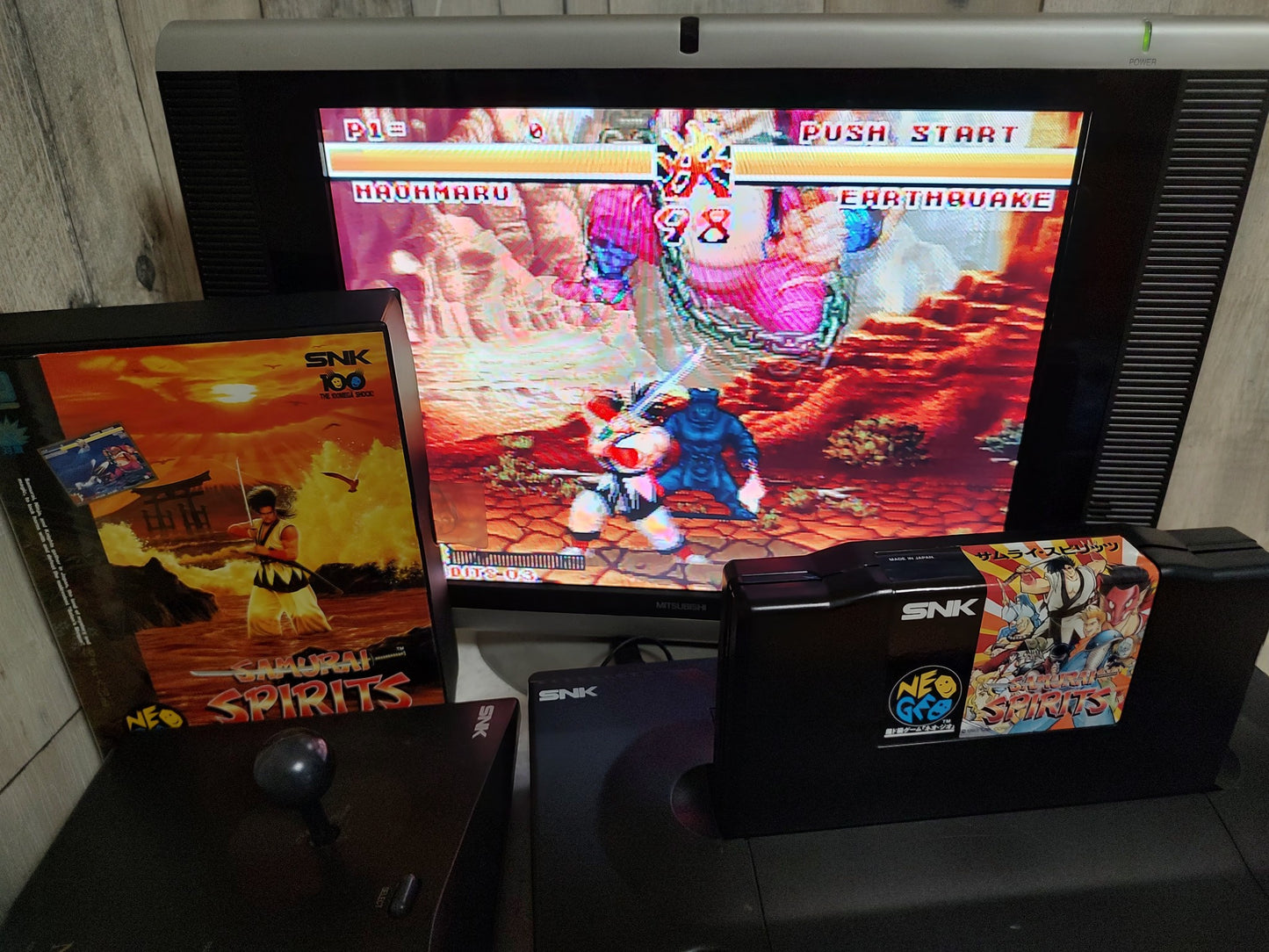 Samurai Spirits (Samurai Shodown) SNK NEOGEO AES with Box, Working-g1012-1