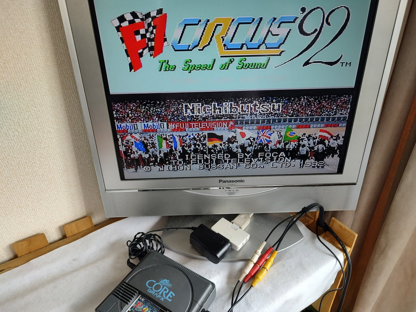 F1 Circus World Champion set NEC PC Engine TurboGrafx-16 PCE games-g1023-