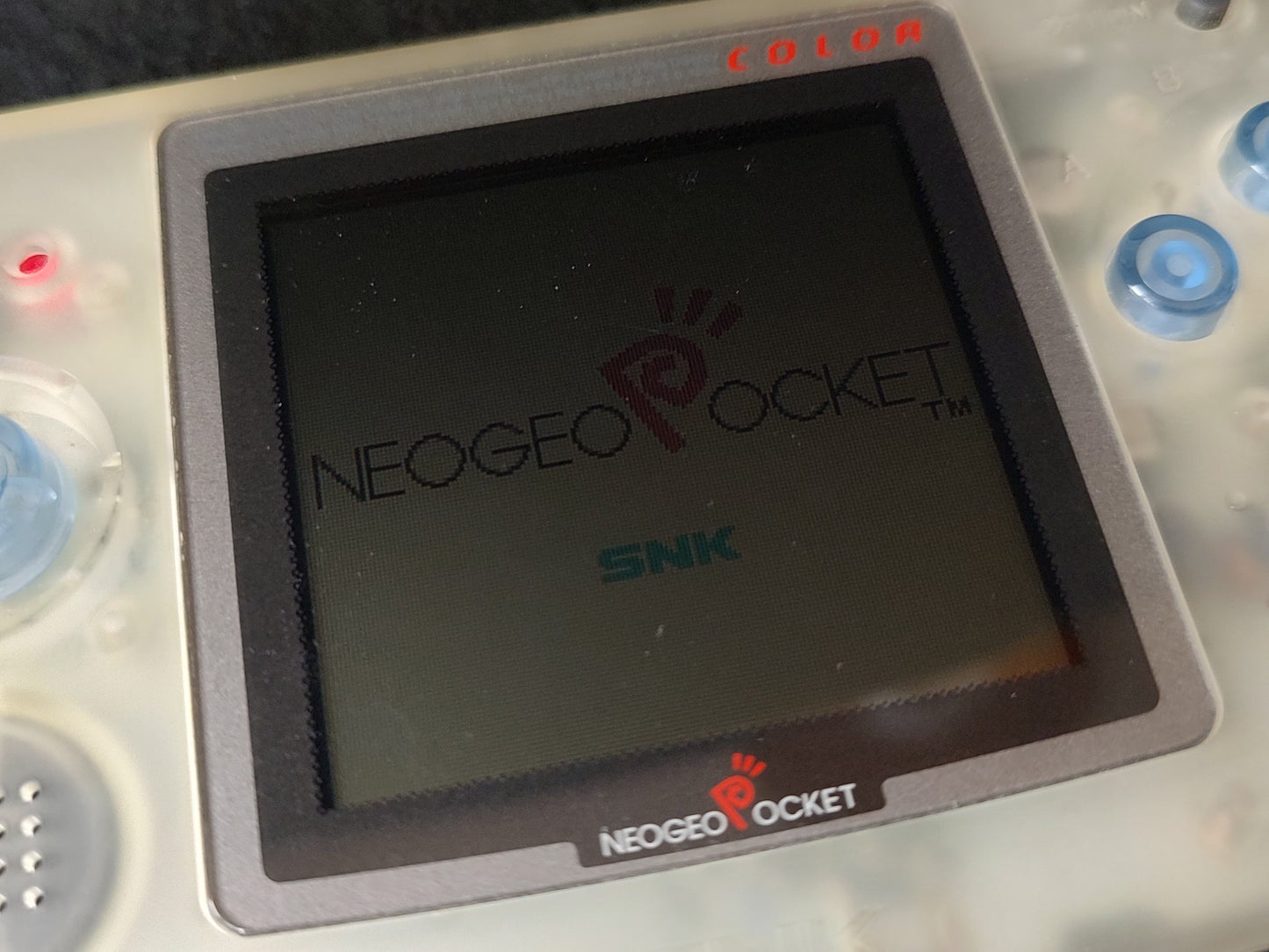 SNK NEOGEO POCKET Color Crystal White Console  W/Manual Box set, Working-g1026-