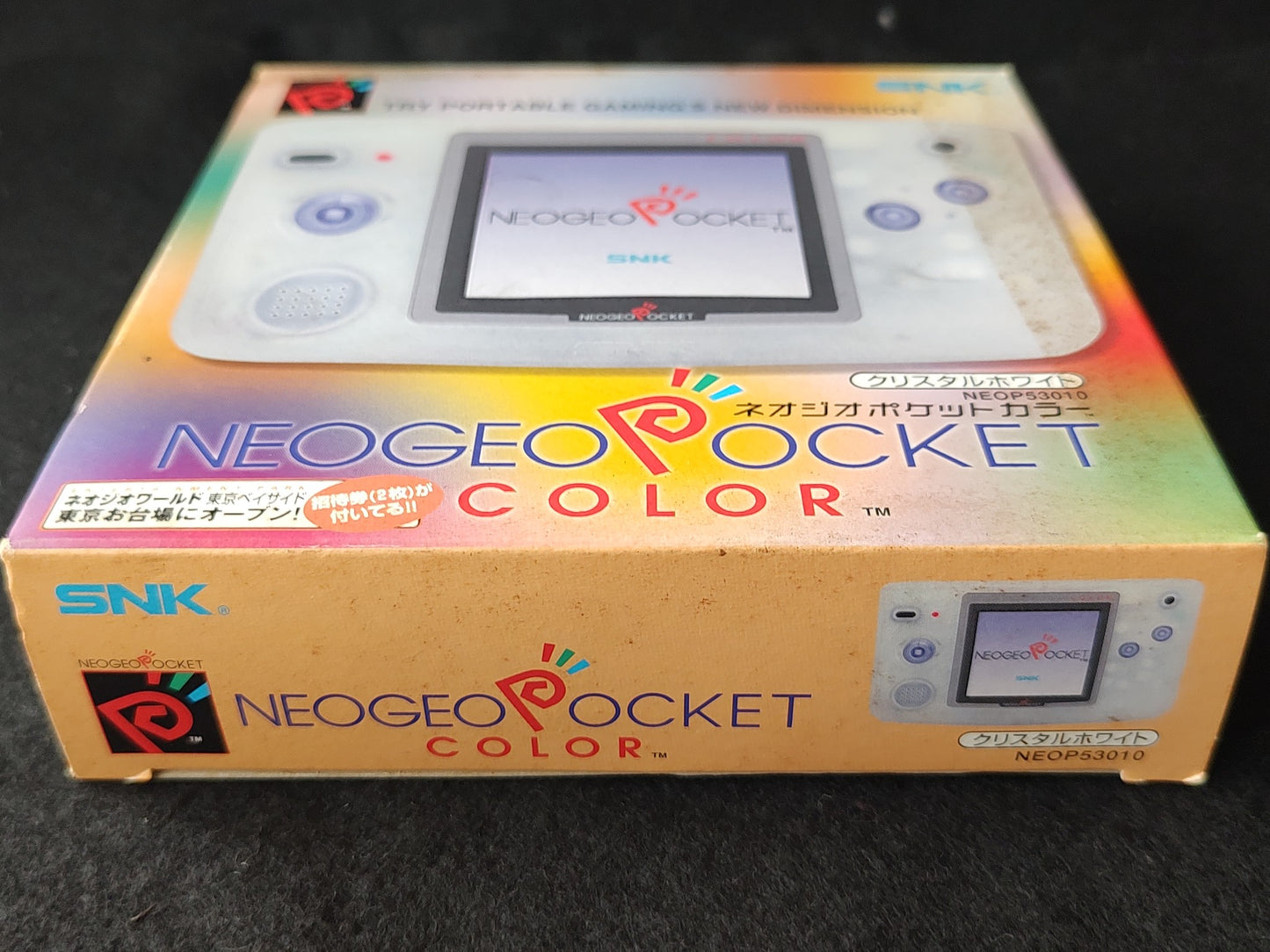 SNK NEOGEO POCKET Color Crystal White Console  W/Manual Box set, Working-g1026-