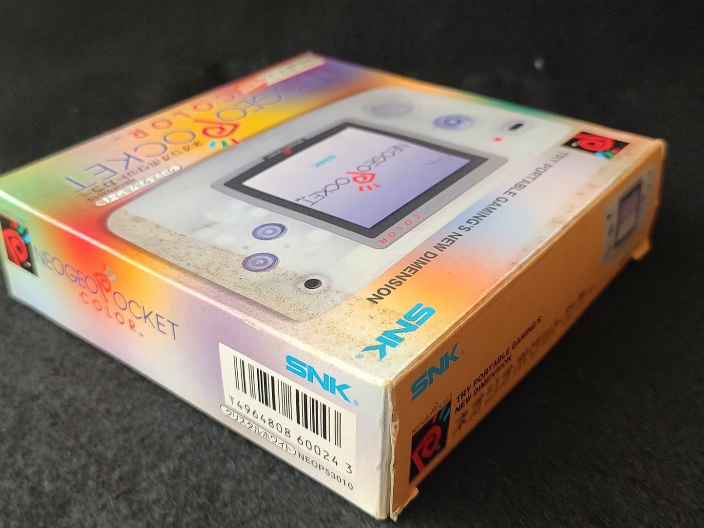 SNK NEOGEO POCKET Color Crystal White Console  W/Manual Box set, Working-g1026-