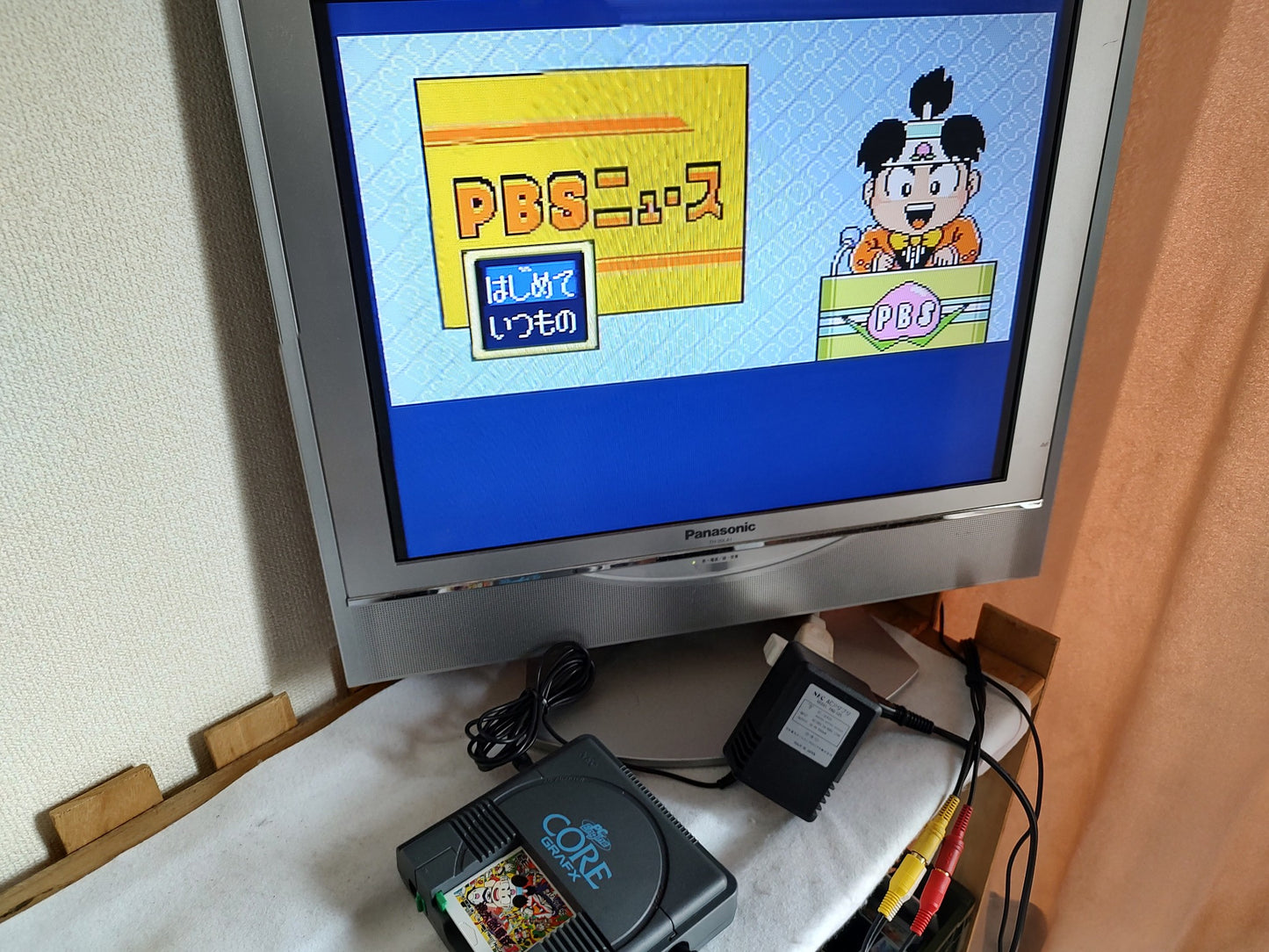 NEC PC Engine Coregrafx Console PI-TG3 TurboGrafx16, w/Pad, AV cable, Box-g1105-