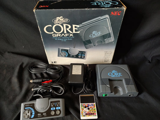 NEC PC Engine Coregrafx Console PI-TG3 TurboGrafx16, w/Pad, AV cable, Box-g1105-