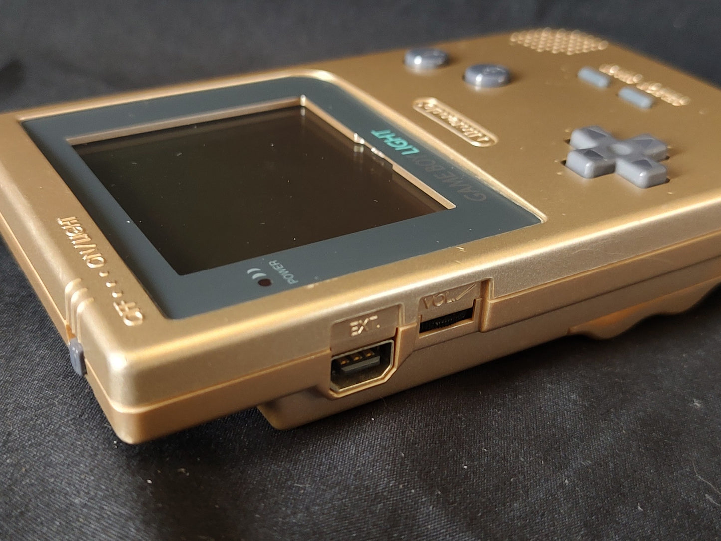 Used, Nintendo Gameboy Light Gold color console MGB-101/ Working-g1111-