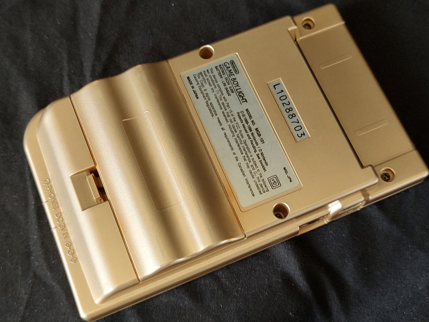 Used, Nintendo Gameboy Light Gold color console MGB-101/ Working-g1111-