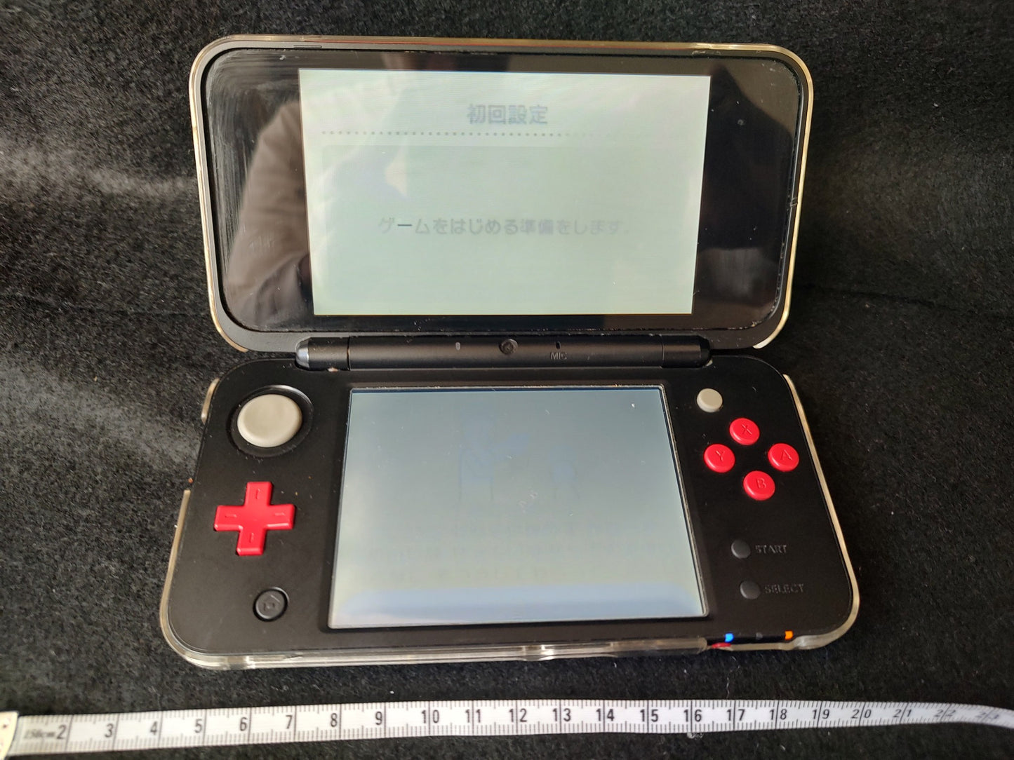 Used, NEW Nintendo 2DS XL LL Red and Black console and Game set, Working-g1112-