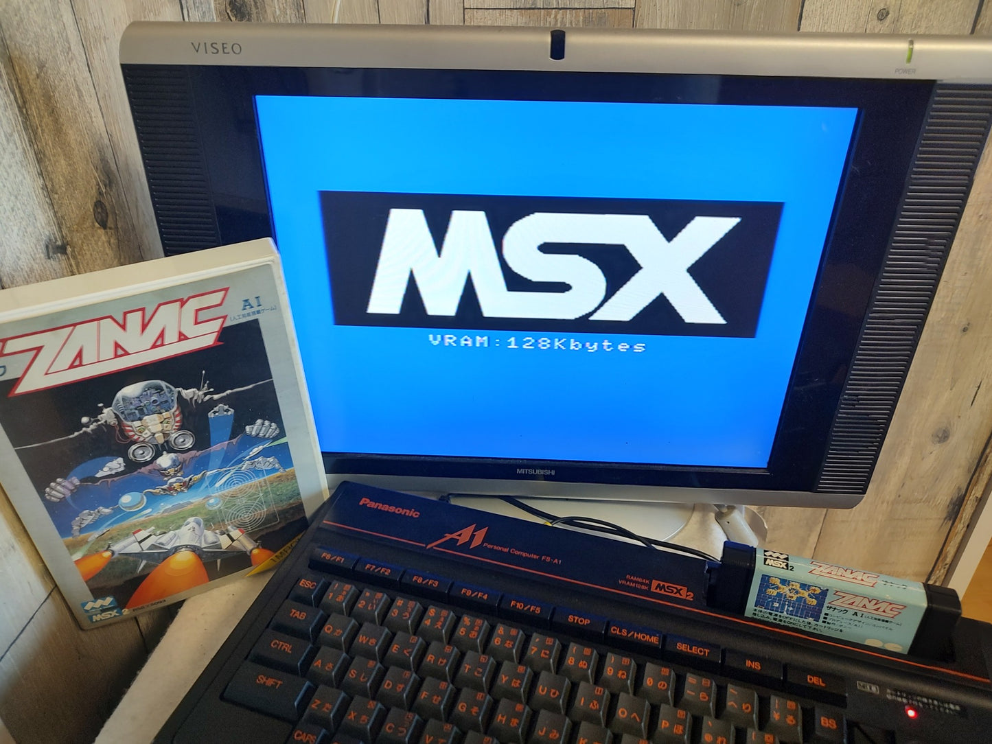 ZANAC A.I. MSX MSX2 Game cartridge w/Manual and Box set, Working-g1112-