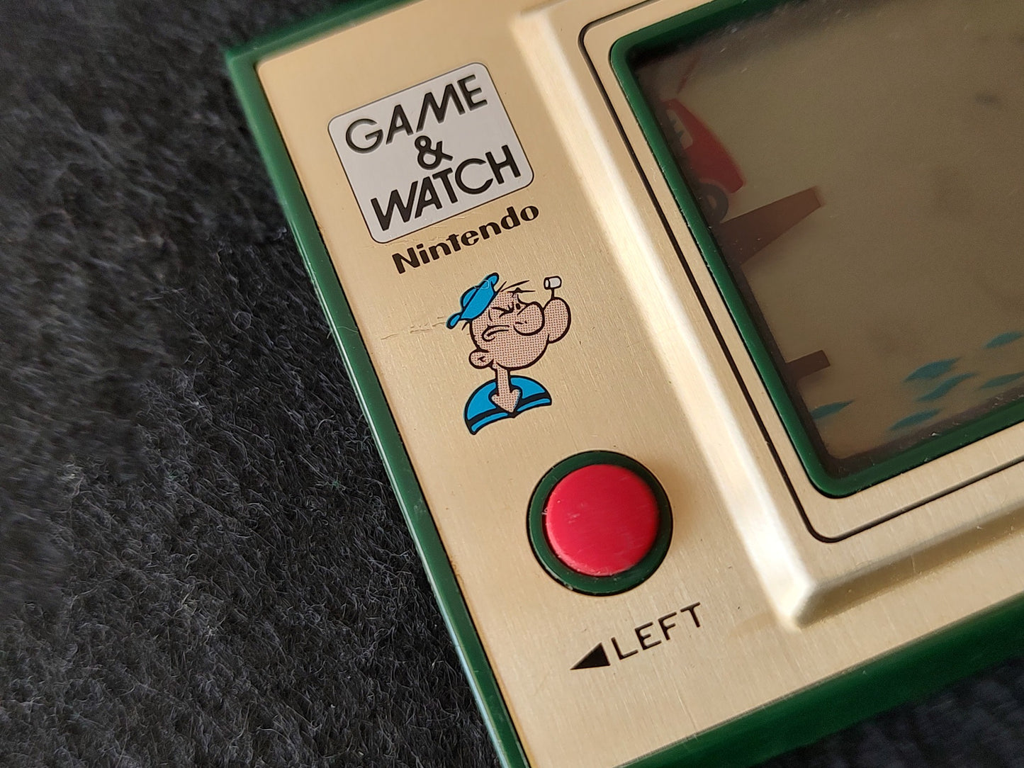 Vintage Nintendo Game & Watch POPEYE Handheld game w/Manual set, Working -g1114-