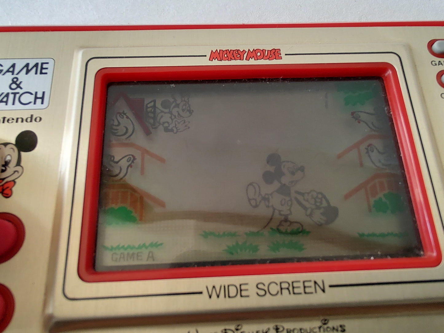 Vintage Nintendo Game & Watch Mickey Mouse. Handheld game, Working -g1114-