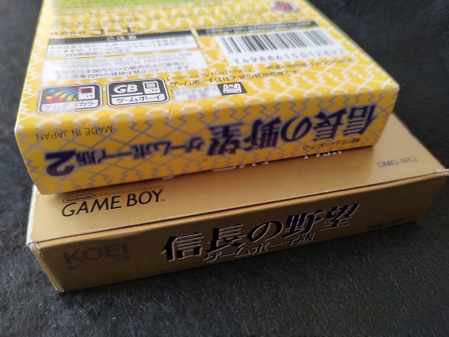NOBUNAGA NO YABO 1 and 2 (NOBUNAGA’S AMBITION) Gameboy cartridge set-g1114-