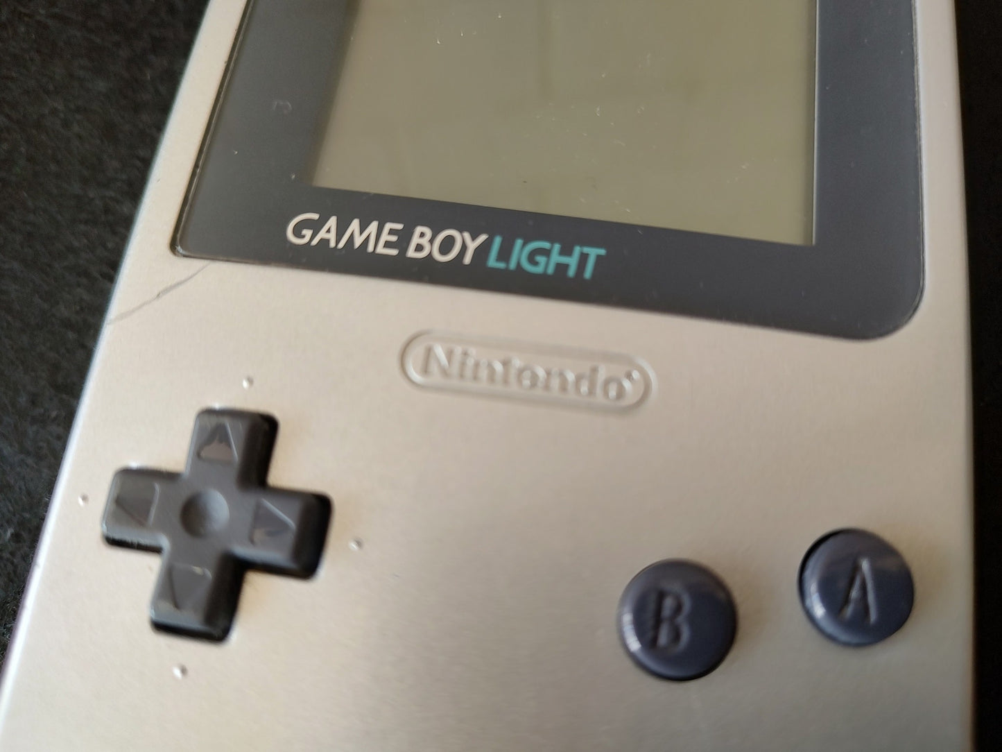 Nintendo Game boy Light Silver color console MGB-101, w/Manual, Box set-g1114-