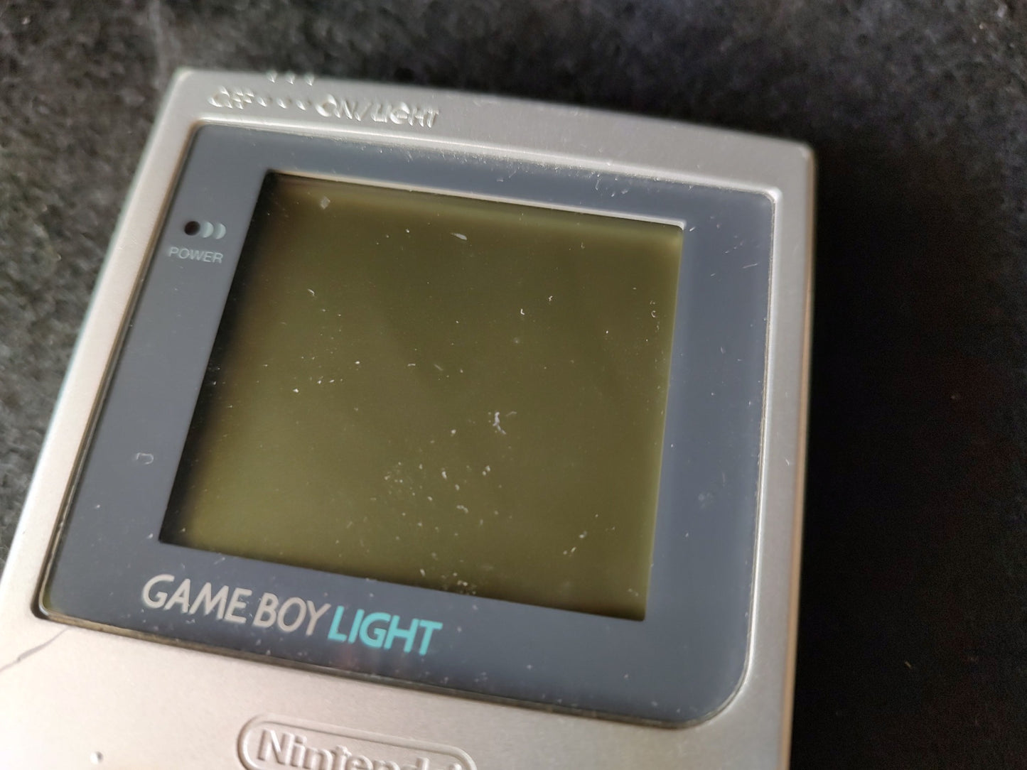Nintendo Game boy Light Silver color console MGB-101, w/Manual, Box set-g1114-