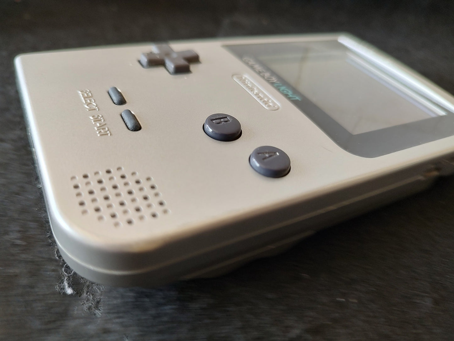 Nintendo Game boy Light Silver color console MGB-101, w/Manual, Box set-g1114-
