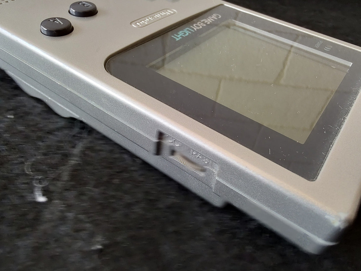 Nintendo Game boy Light Silver color console MGB-101, w/Manual, Box set-g1114-