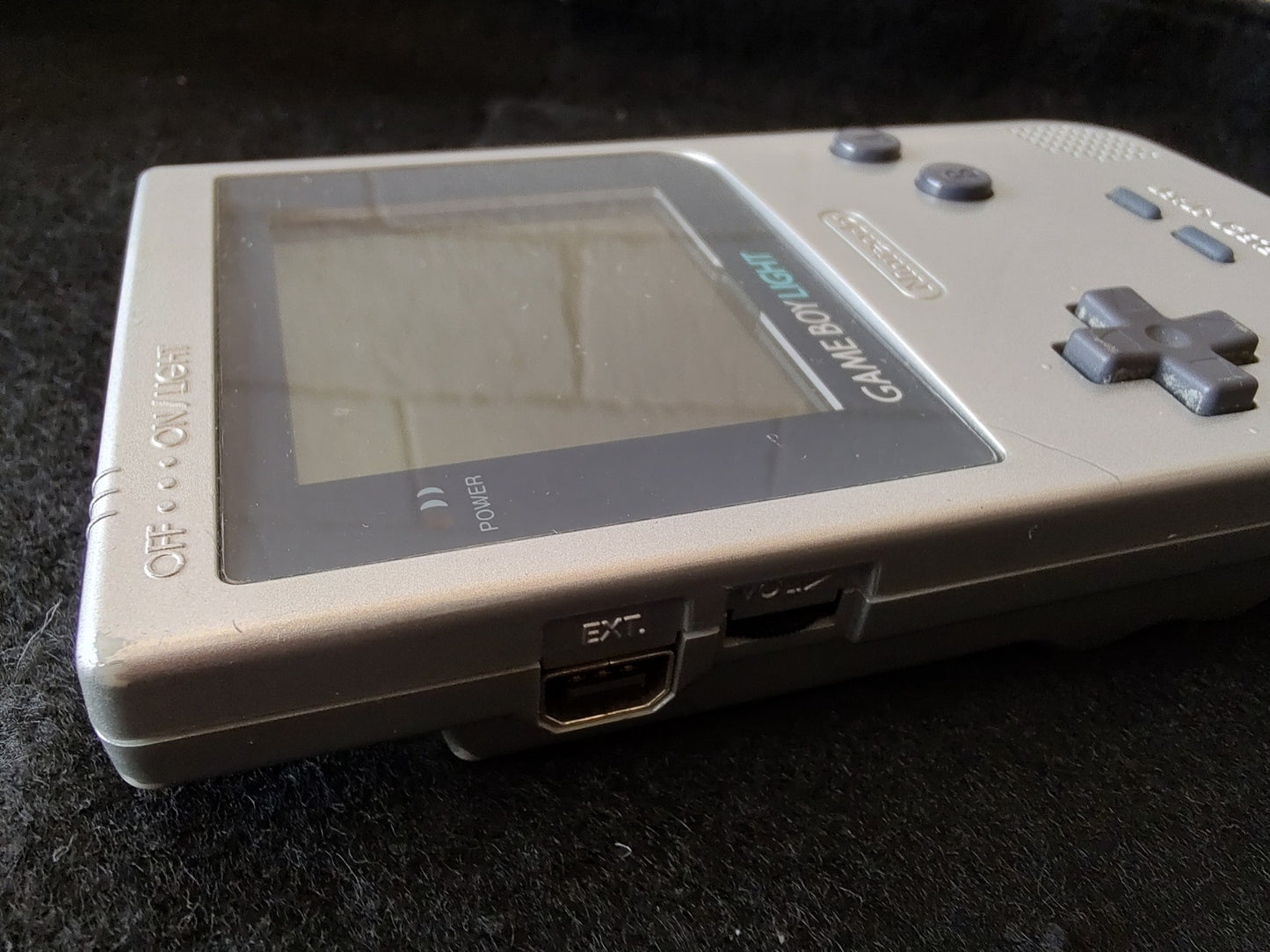Nintendo Game boy Light Silver color console MGB-101, w/Manual, Box set-g1114-