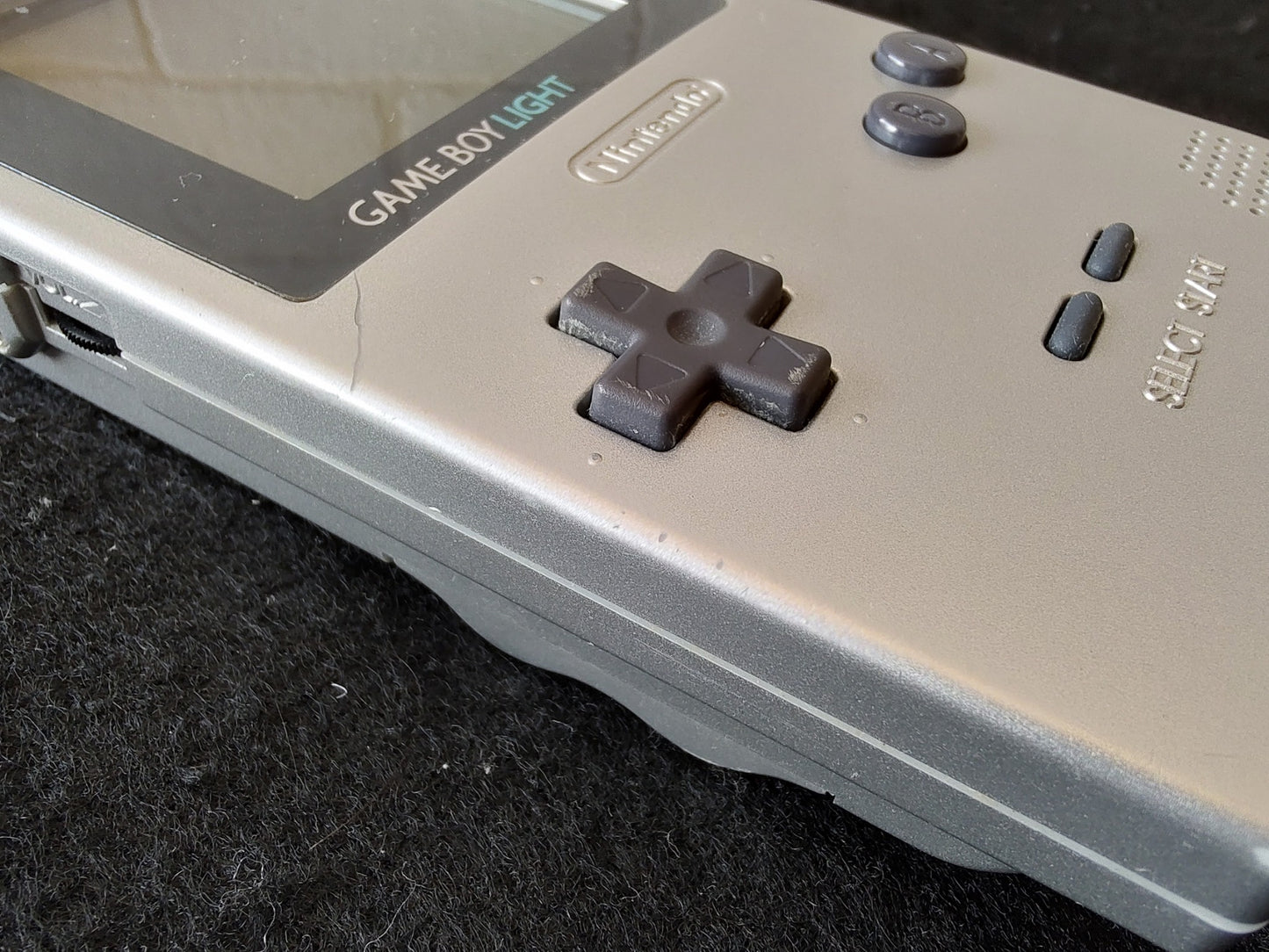Nintendo Game boy Light Silver color console MGB-101, w/Manual, Box set-g1114-