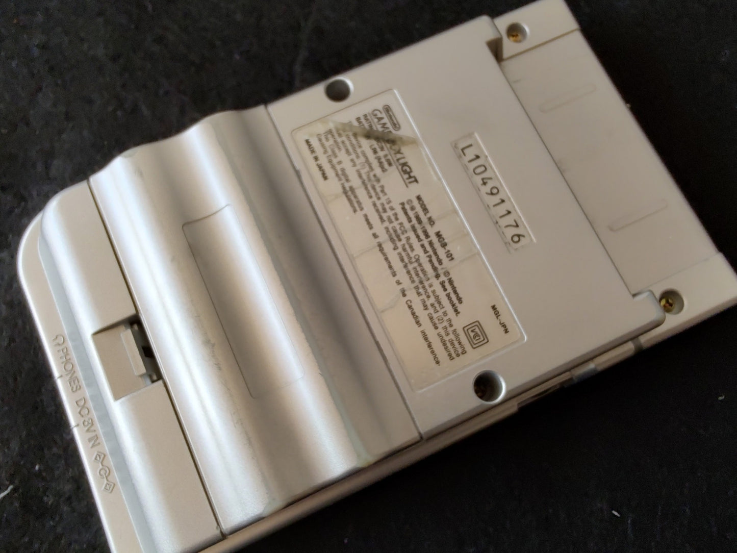 Nintendo Game boy Light Silver color console MGB-101, w/Manual, Box set-g1114-