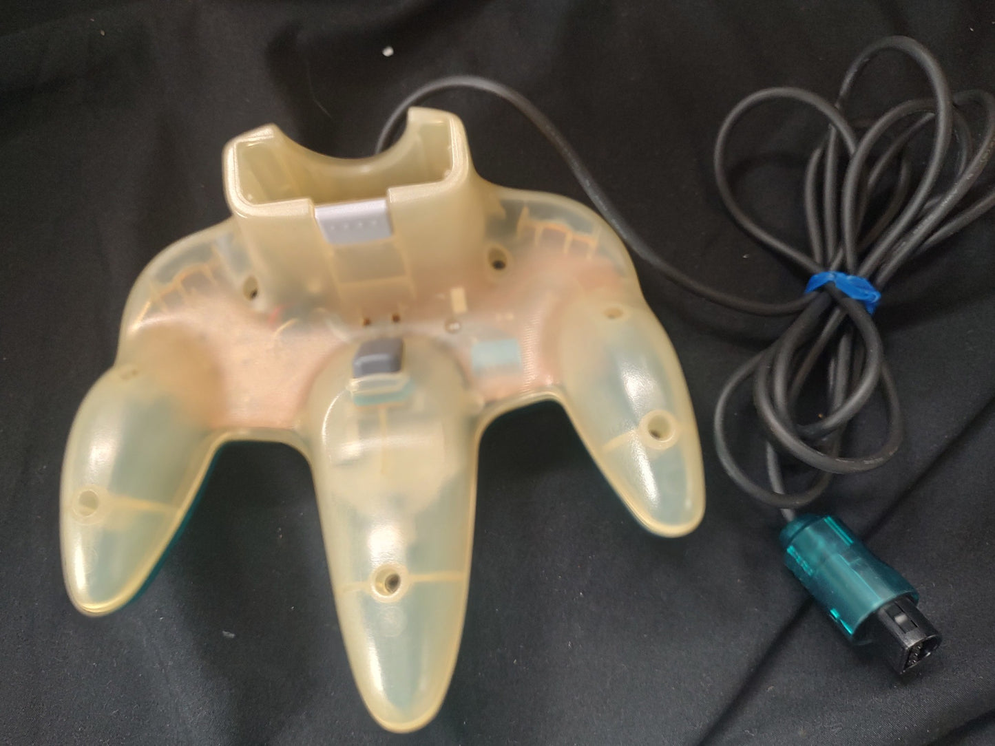 Nintendo 64 Clear Blue color Console w/Pad, Manual, cables set, Working-g1115-