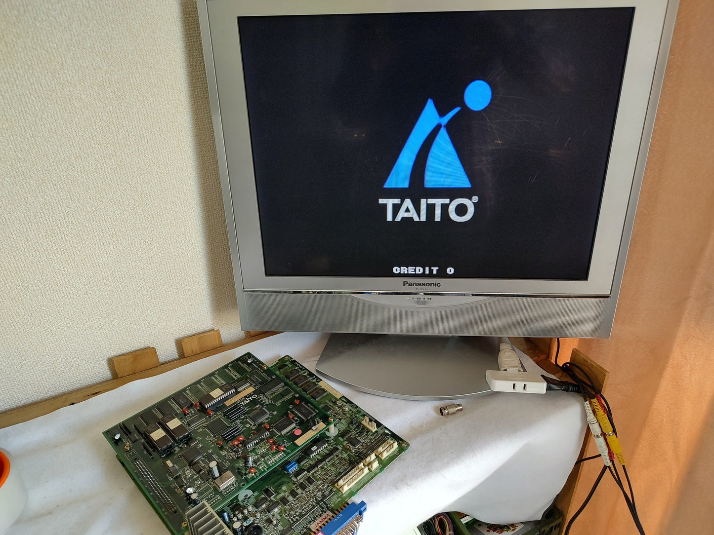 G DARIUS TAITO Arcade PCB System JAMMA Board, w/Inst cards, Working, Japan-g1118