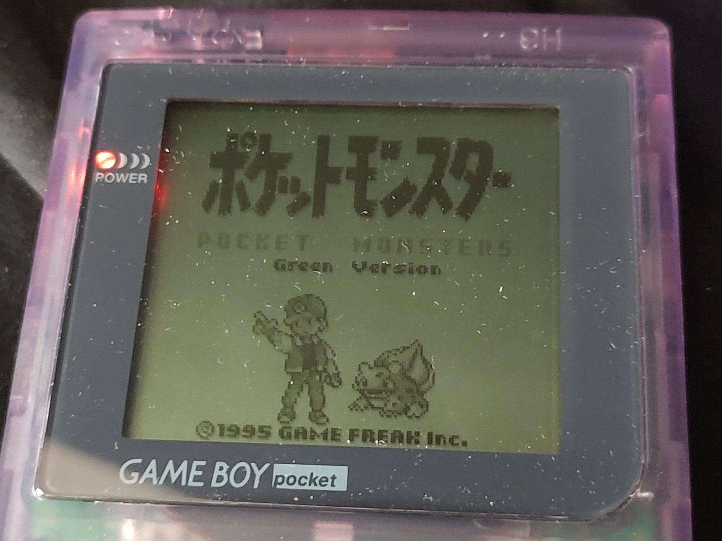 Gameboy Pocket Purple MGB-001 Console W/Manual, Box set, Working, Japan-g1122-