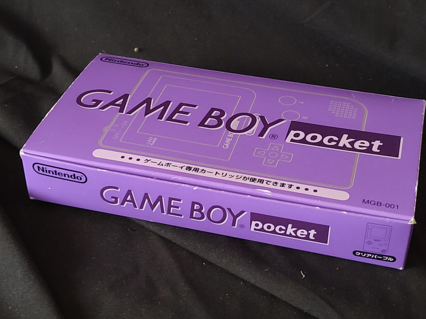 Gameboy Pocket Purple MGB-001 Console W/Manual, Box set, Working, Japan-g1122-