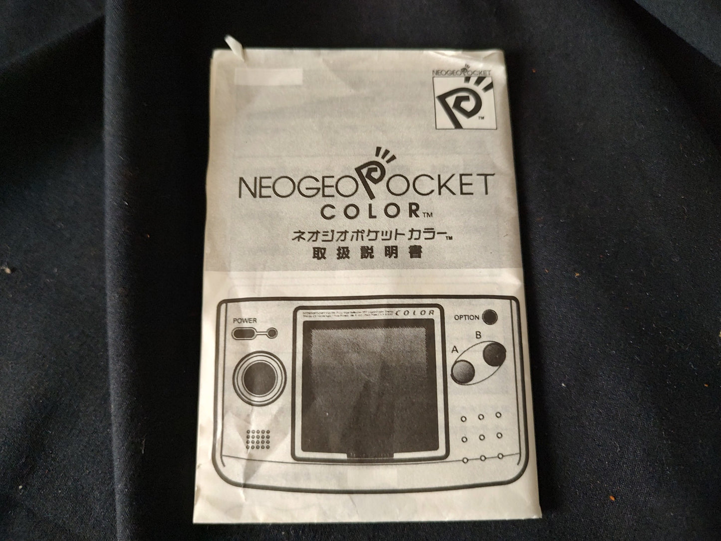 SNK NEOGEO POCKET Color Anthracite Carbon Black Console Boxed NEO GEO set-g1122-