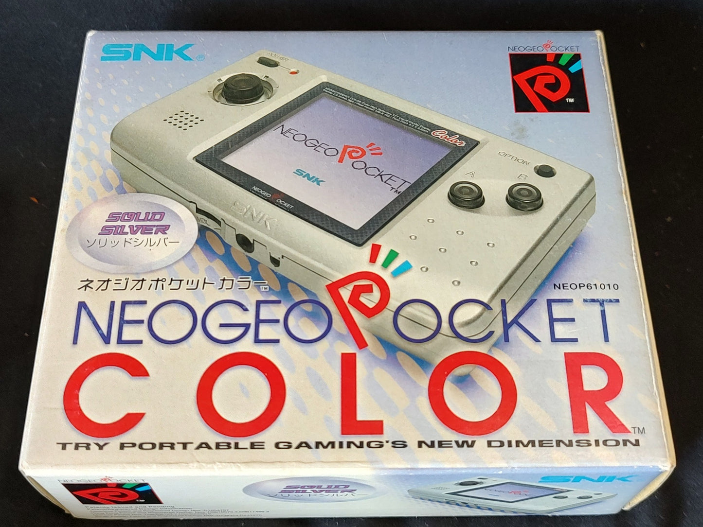 SNK NEOGEO POCKET Color NGPC SOLID SILVER Console Boxed NEO GEO set-g1125-