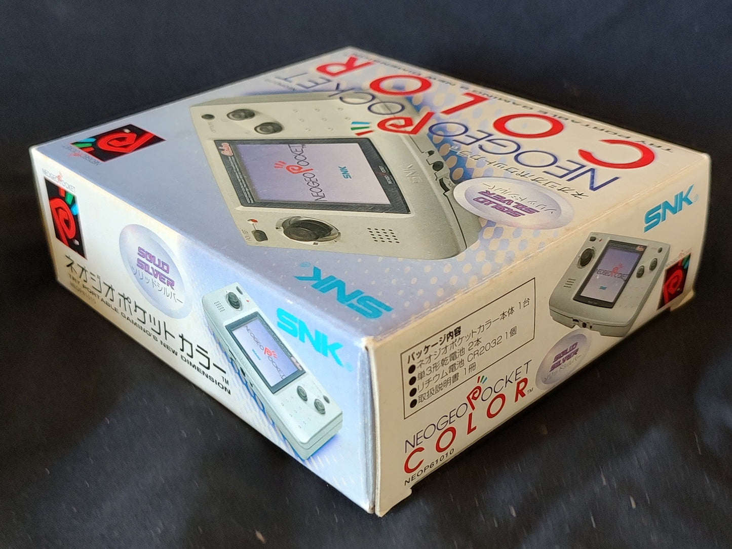 SNK NEOGEO POCKET Color NGPC SOLID SILVER Console Boxed NEO GEO set-g1125-