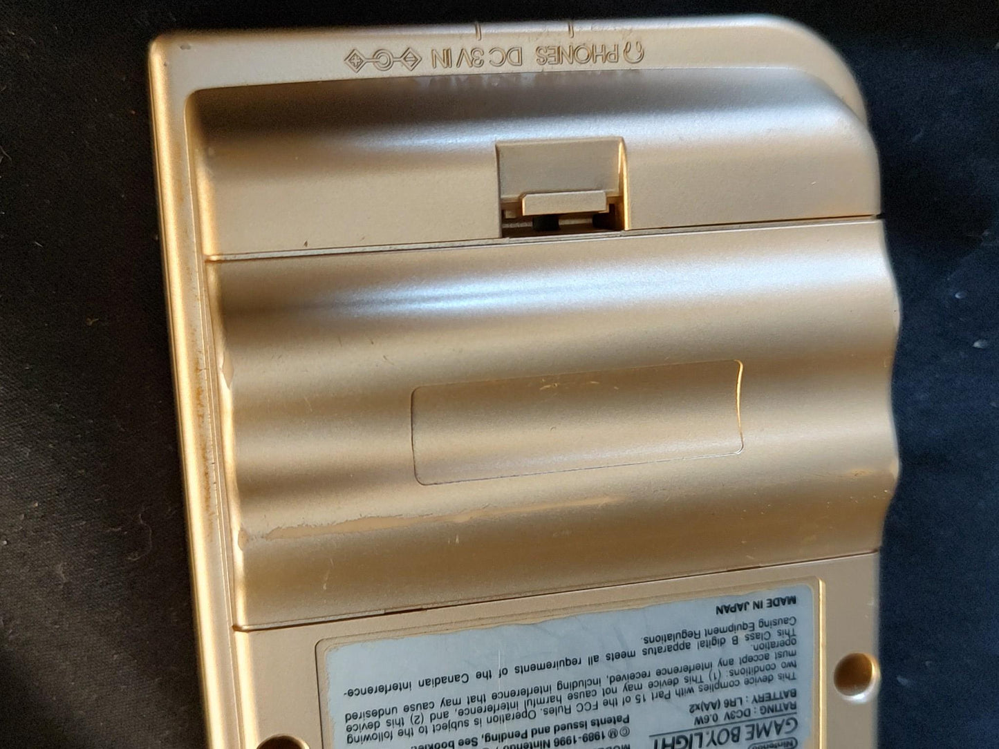 Used, Nintendo Gameboy Light Gold color console MGB-101/ Working-g1125-