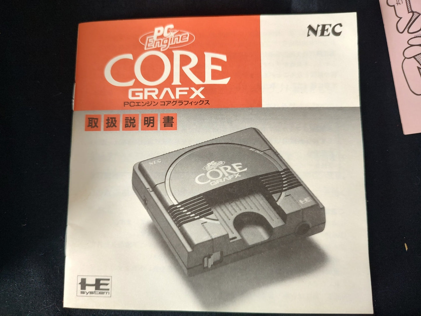 NEC PC Engine Coregrafx Console PI-TG3 TurboGrafx16, w/PSU, AV cable, Box-g1127-