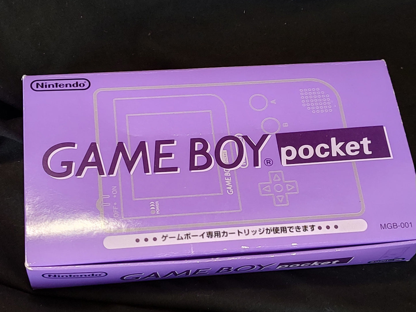 Gameboy Pocket Purple MGB-001 Console W/Manual, Box set, Working, Japan-g1129-2