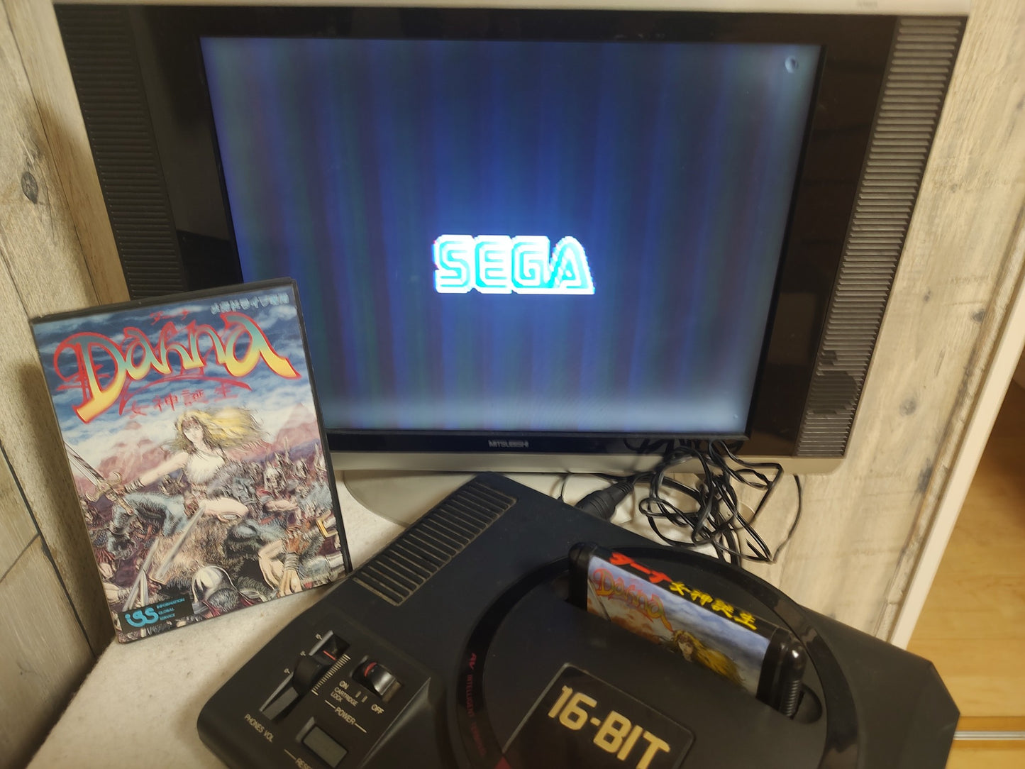 Dahna Megami Tanjo SEGA MEGA DRIVE Genesis W/Manual, Box, working-g1205-