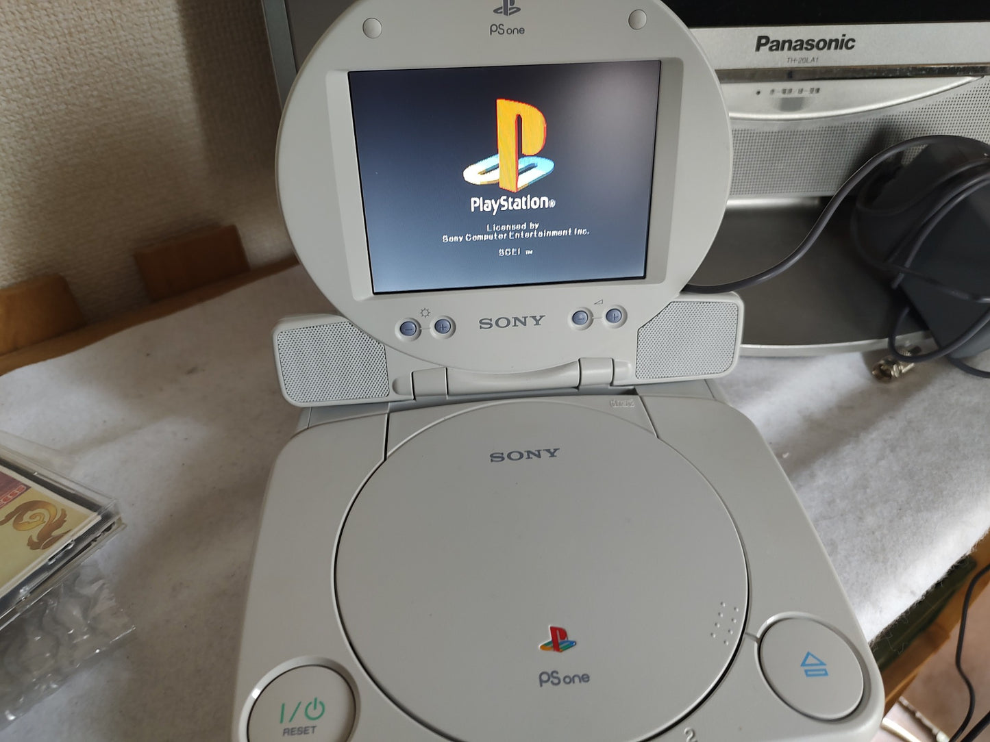 Sony PlayStation PSOne Console LDC MONITOR COMBO SCPH-140 NTSC-J, Working-g1205-