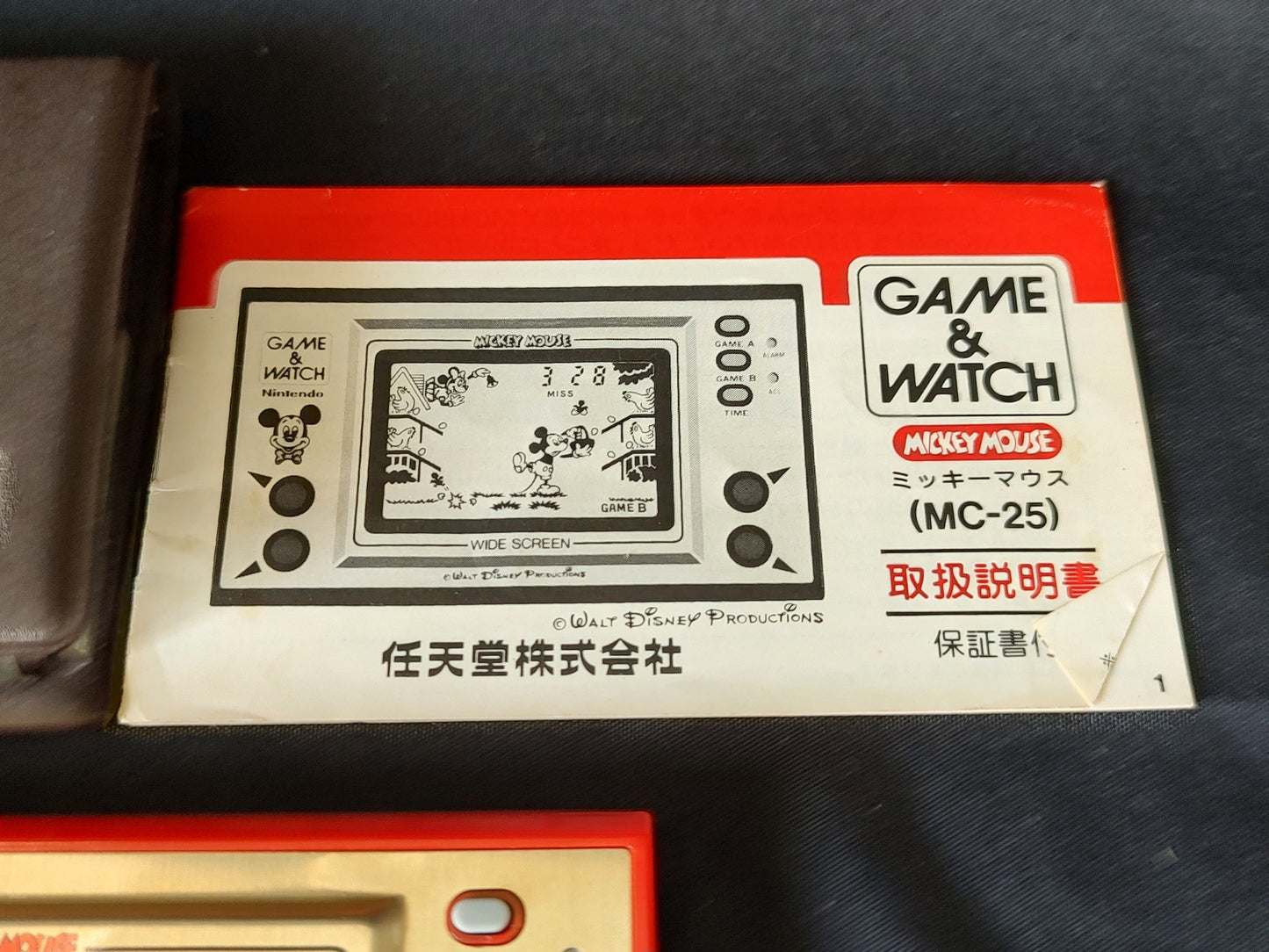 Vintage Nintendo Game & Watch Mickey Mouse. Handheld game, Working -g1213-