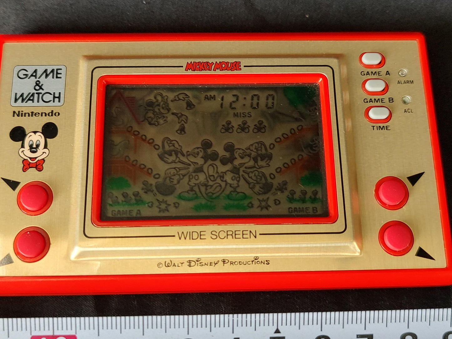 Vintage Nintendo Game & Watch Mickey Mouse. Handheld game, Working -g1213-