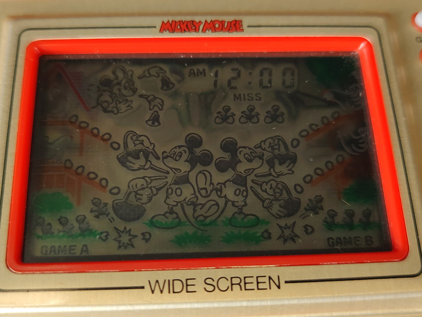 Vintage Nintendo Game & Watch Mickey Mouse. Handheld game, Working -g1213-