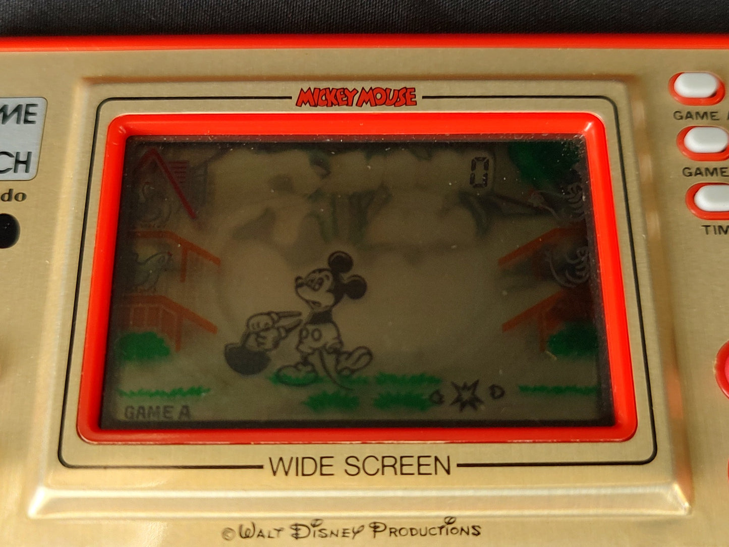 Vintage Nintendo Game & Watch Mickey Mouse. Handheld game, Working -g1213-