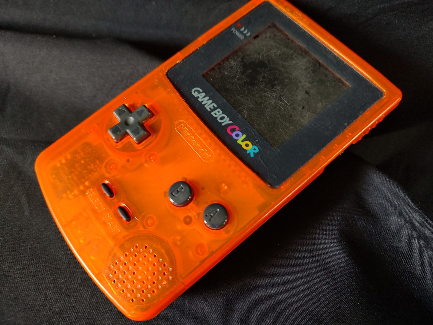 Nintendo Gameboy Color DAIEI HAWKS Limited edition Clear Orange console-g1216-